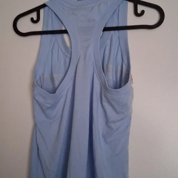 Nike Light Blue Tank Top with Colorful Stripes - Picture 3 of 6